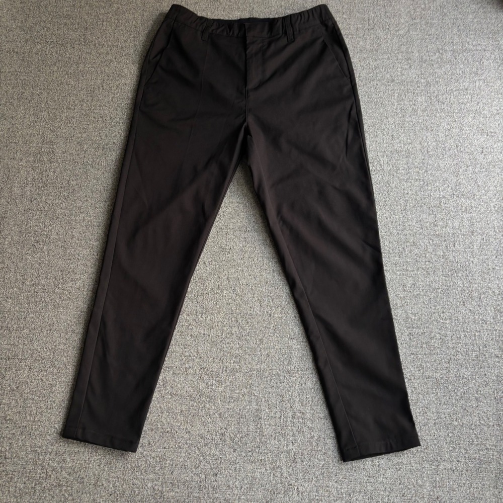 BYLT Pants Men 32x27 Premium Basics Pant Black Slim Straight Performance